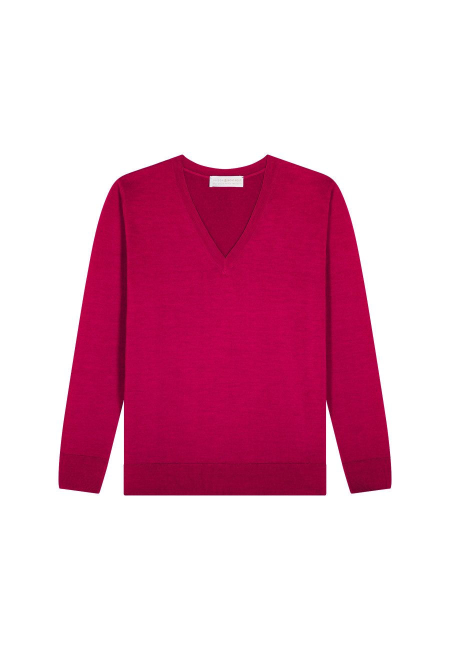 Pull col V en laine mérinos - Arya