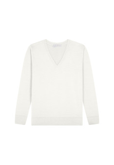 Merino wool V-neck sweater - Arya