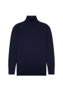 Slit turtleneck sweater in merino wool - Amy