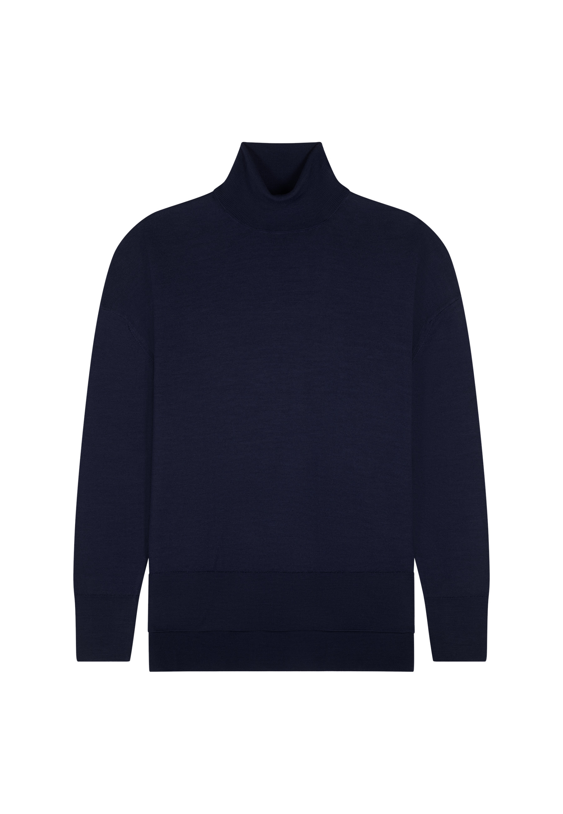 Pull col roulé à fentes en laine mérinos - Amy