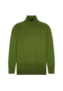 Slit turtleneck sweater in merino wool - Amy
