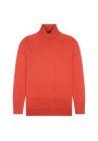 Slit turtleneck sweater in merino wool - Amy