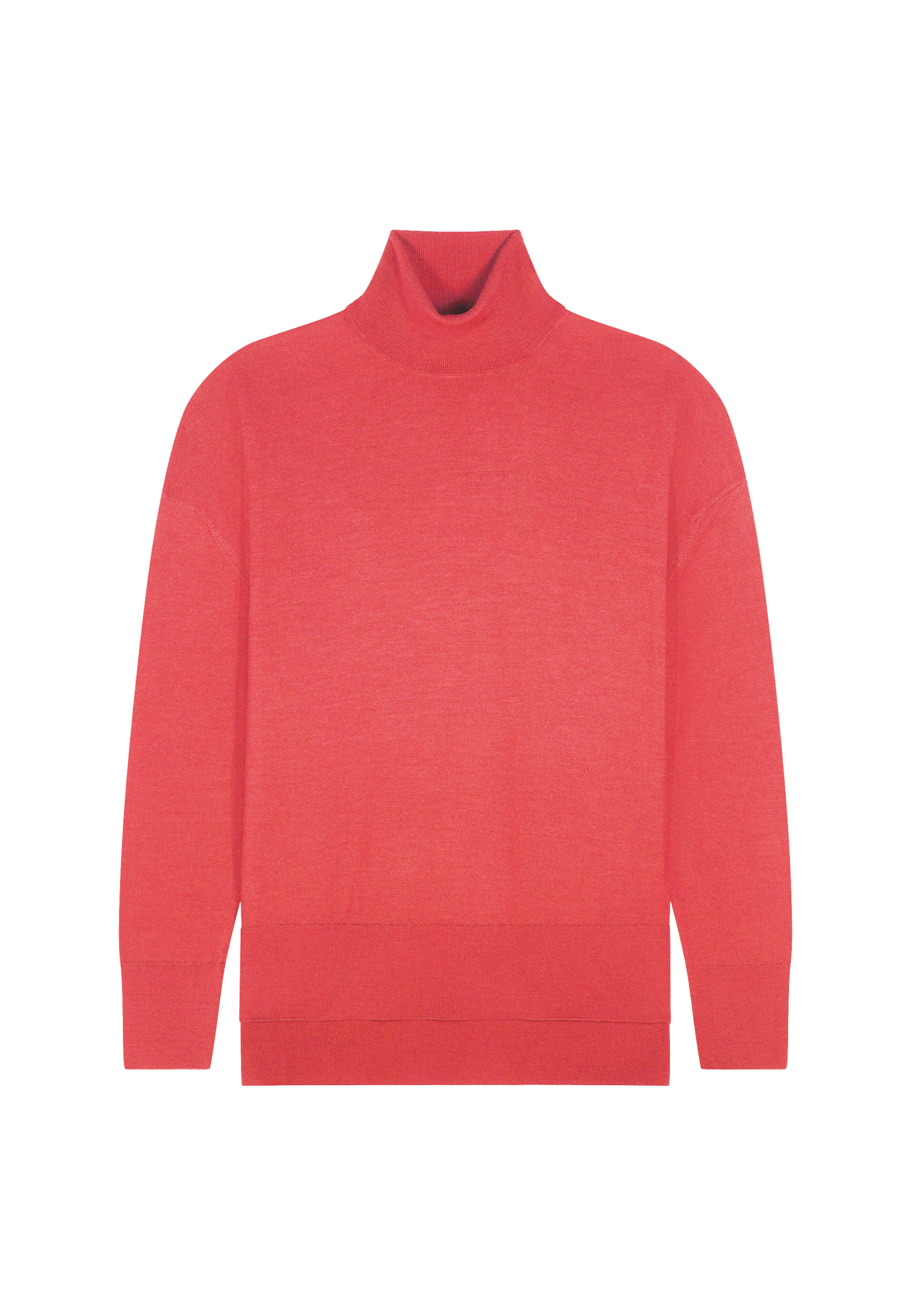 Slit turtleneck sweater in merino wool - Amy