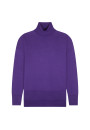 Slit turtleneck sweater in merino wool - Amy