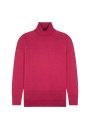 Slit turtleneck sweater in merino wool - Amy
