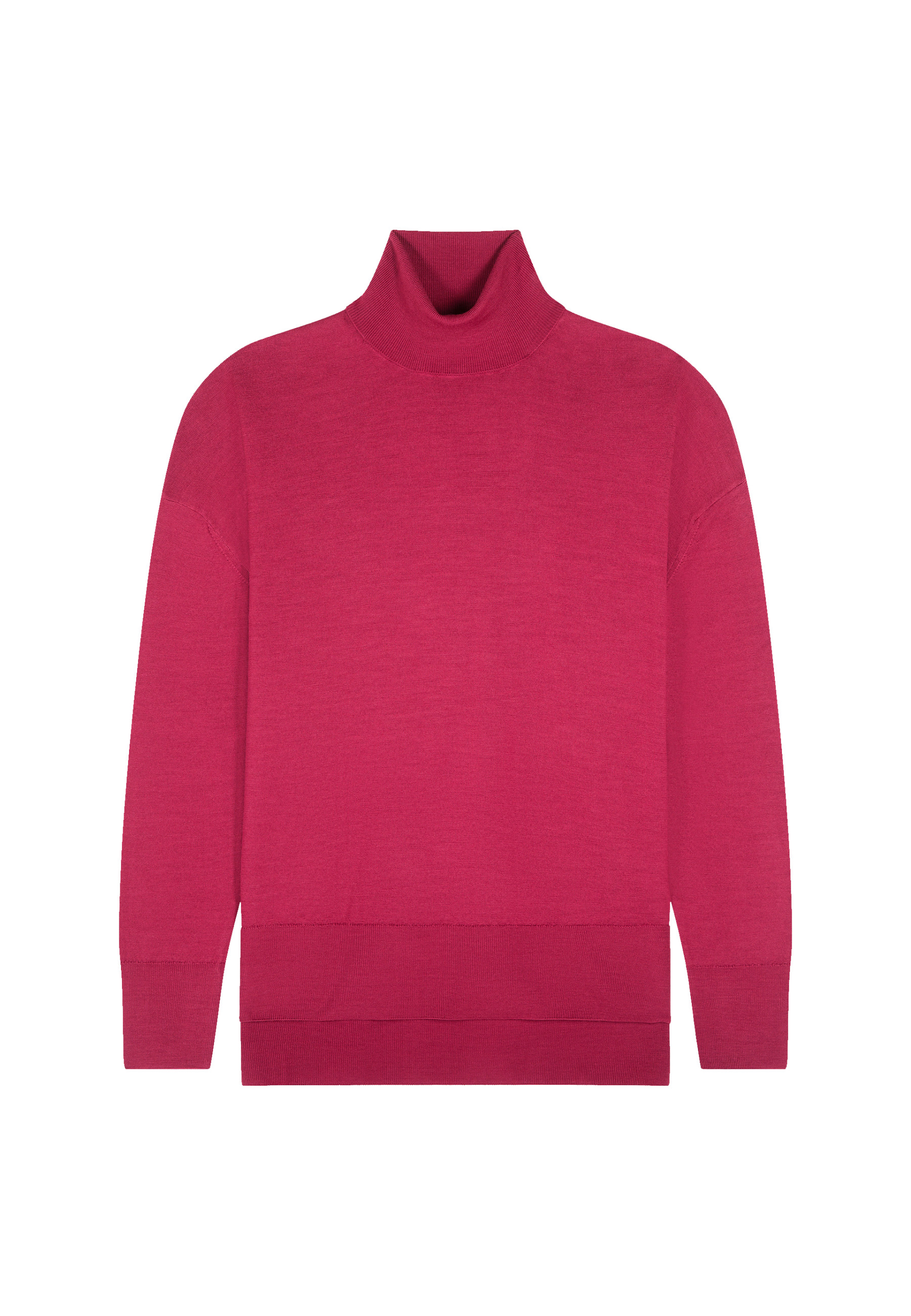 Slit turtleneck sweater in merino wool - Amy