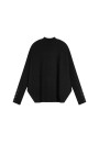 Loose-fitting high-neck wool blend sweater - Caly