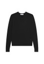 Pull col V avec logo en laine mérinos - Elmo