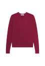 V-neck sweater with logo in merino wool - Elmo