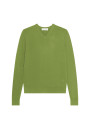 Pull col V avec logo en laine mérinos - Elmo
