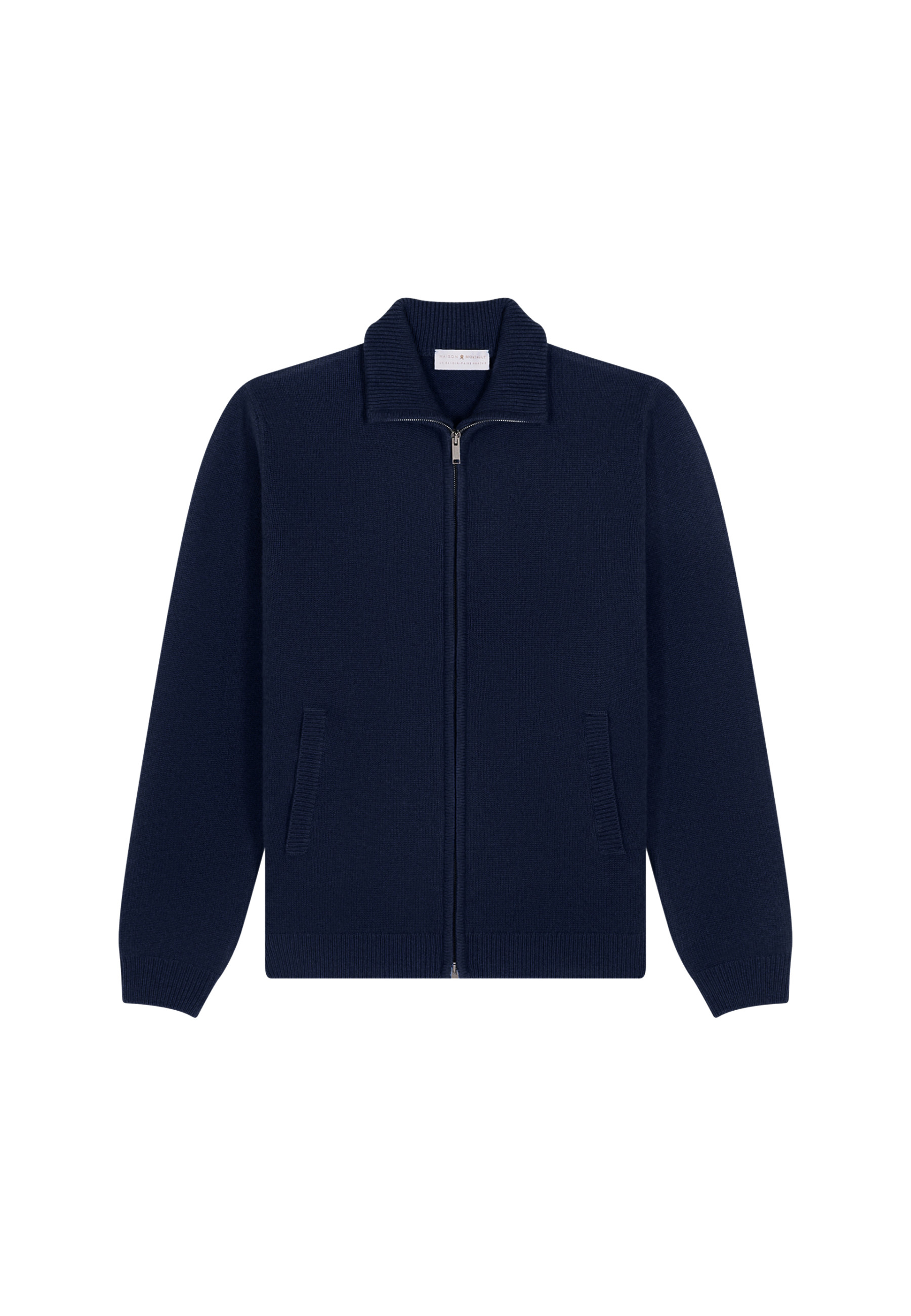 Zipped jacket in 4-ply cashmere - Balthazar