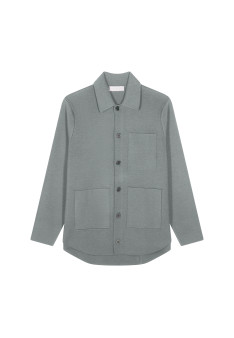 Merino wool button-down jacket - Samuel