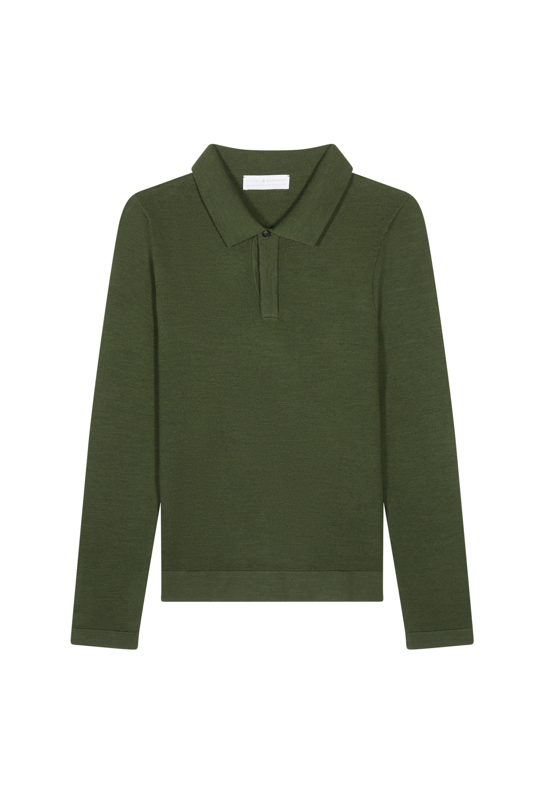 Polo manches longues en laine mérinos - Sidney 8252