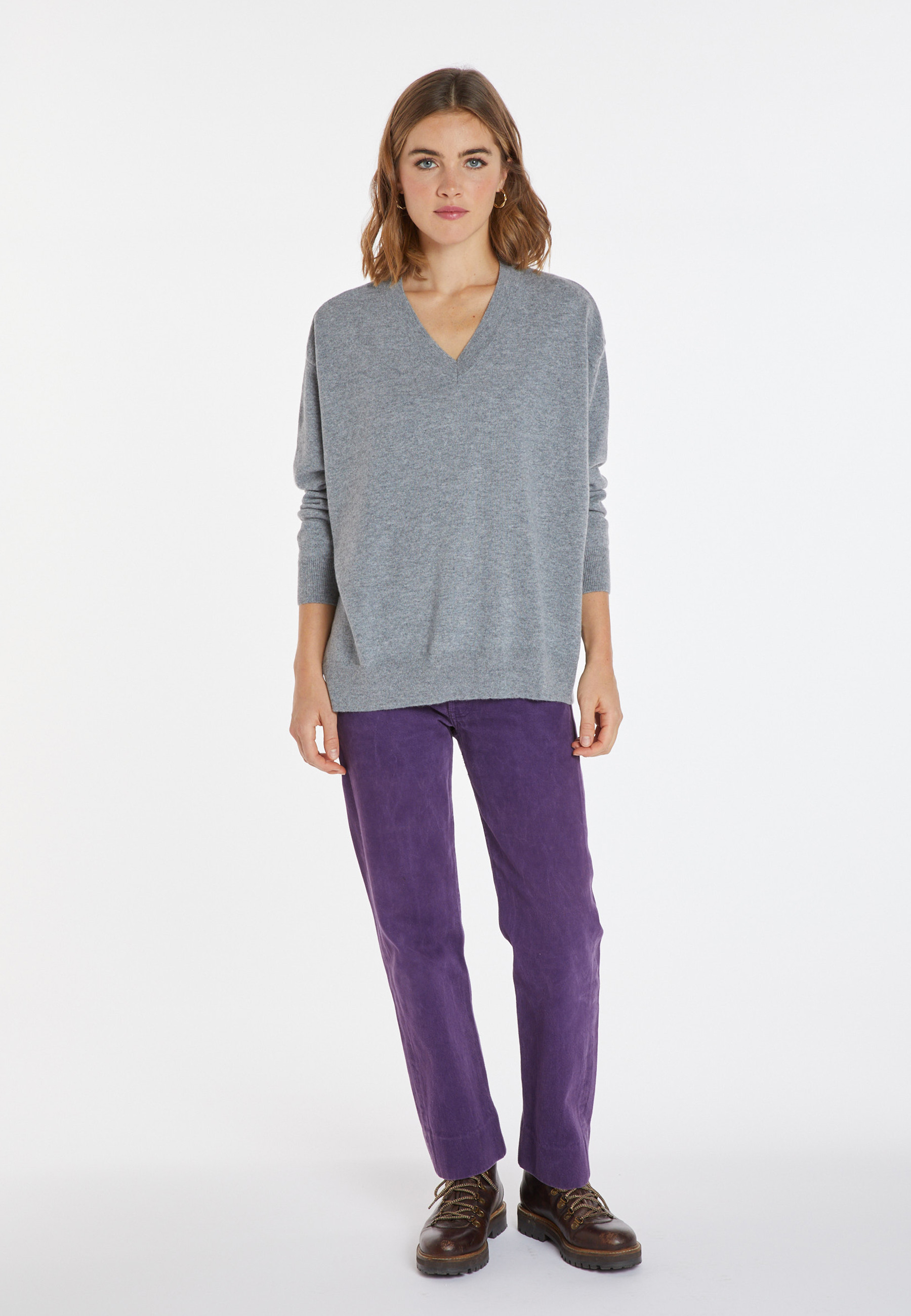 Pull ample à fentes en cachemire - Alienor 8211