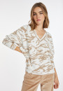 Pull graphique en laine mélangée - Carmina 8309