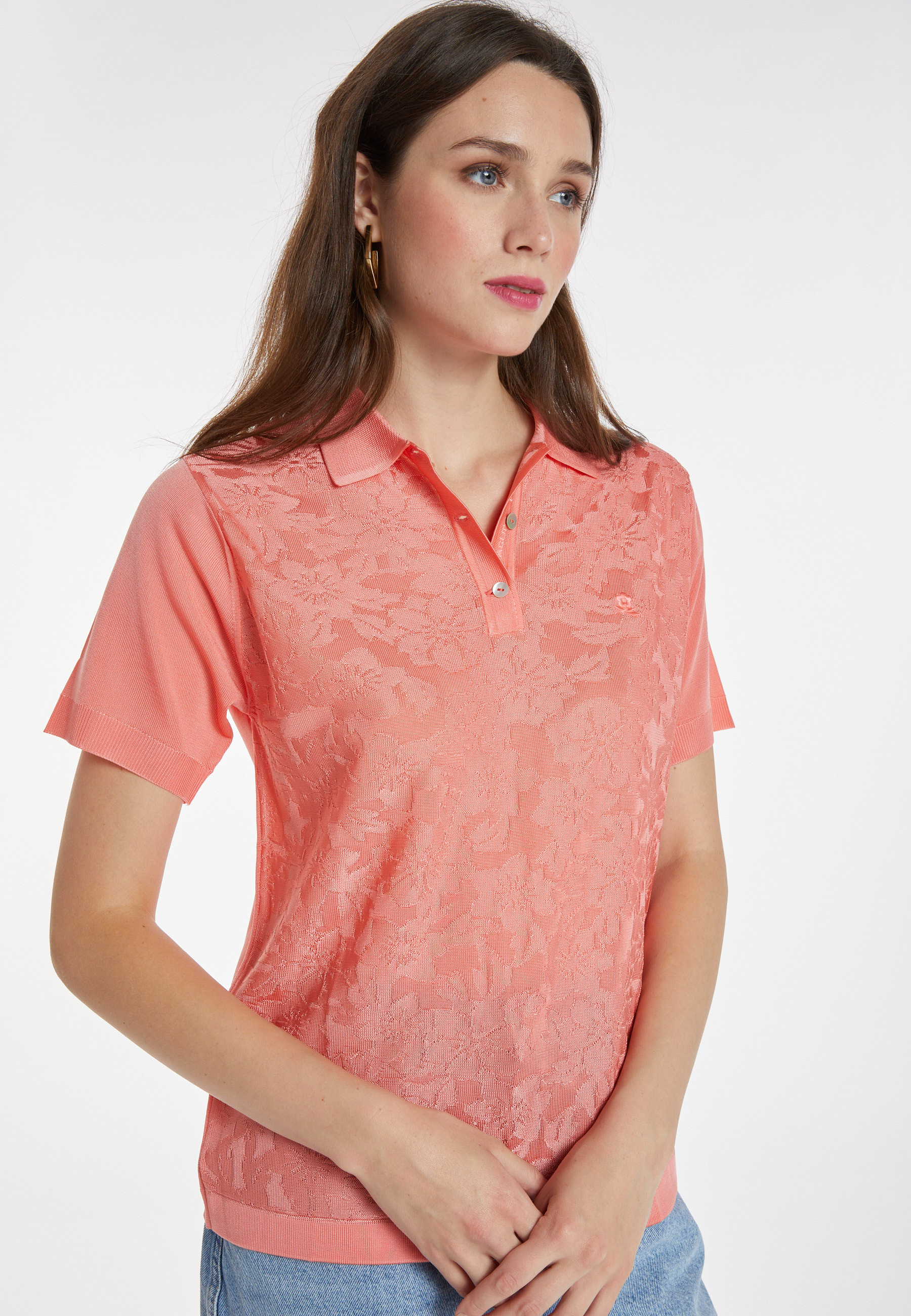 Polo en Fil Lumière à motifs - Katharina 9986