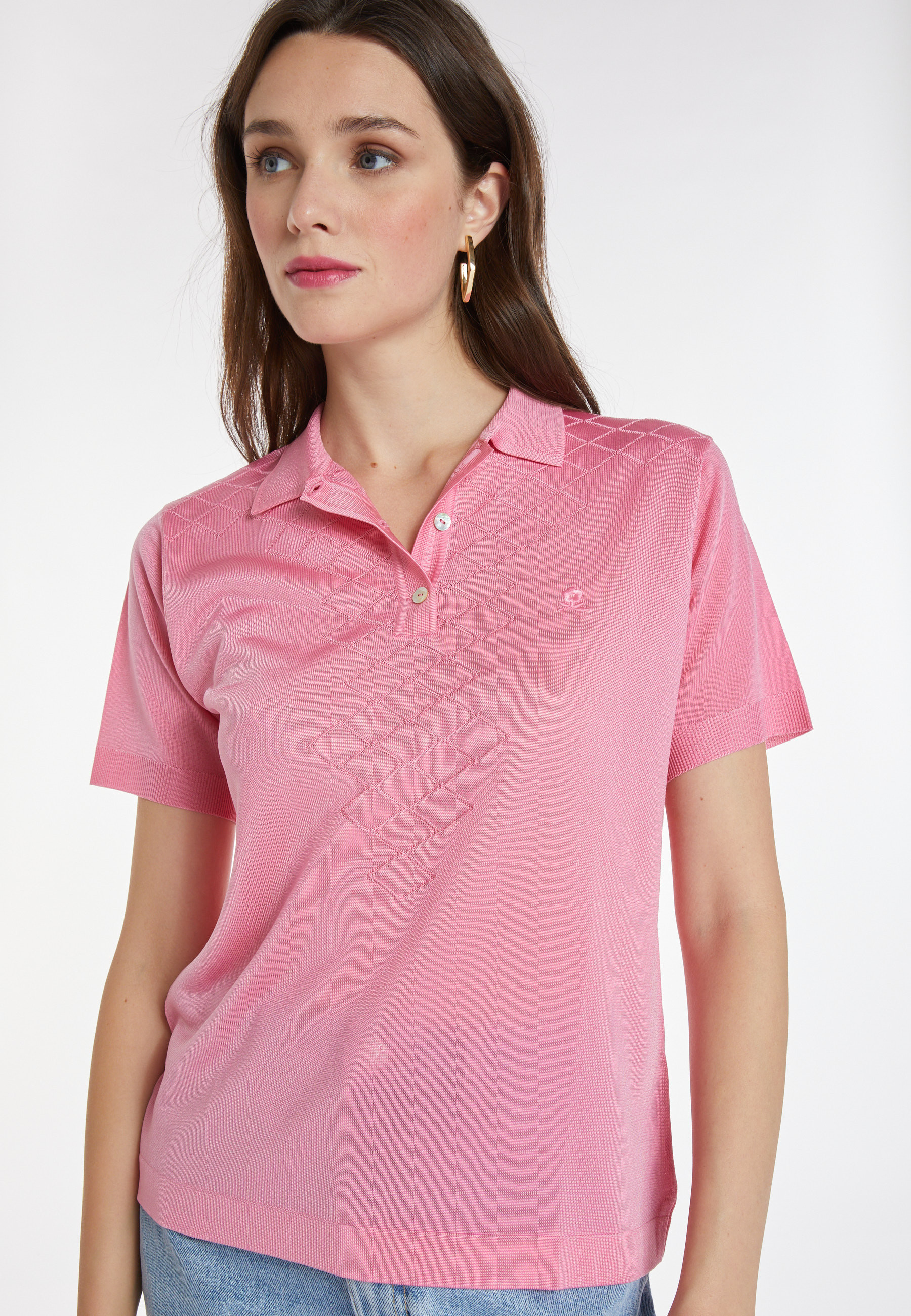 Polo en Fil Lumière à motifs - Katleen 5219