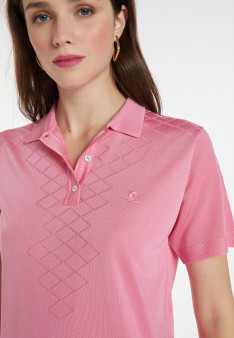 Polo en Fil Lumière à motifs - Katleen 5219