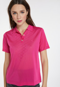 Polo en Fil Lumière à motifs - Katleen 9926