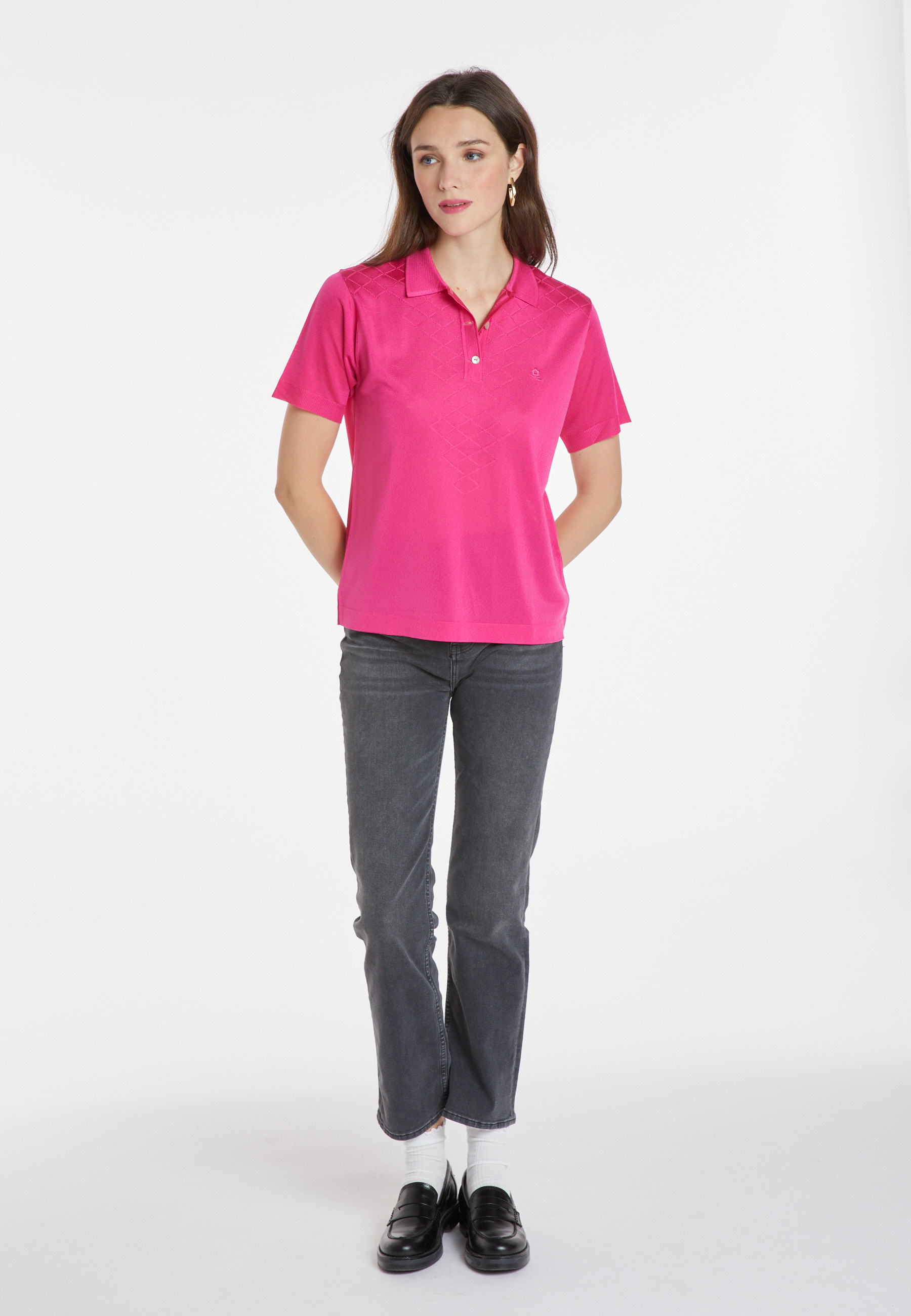 Polo en Fil Lumière à motifs - Katleen 9926