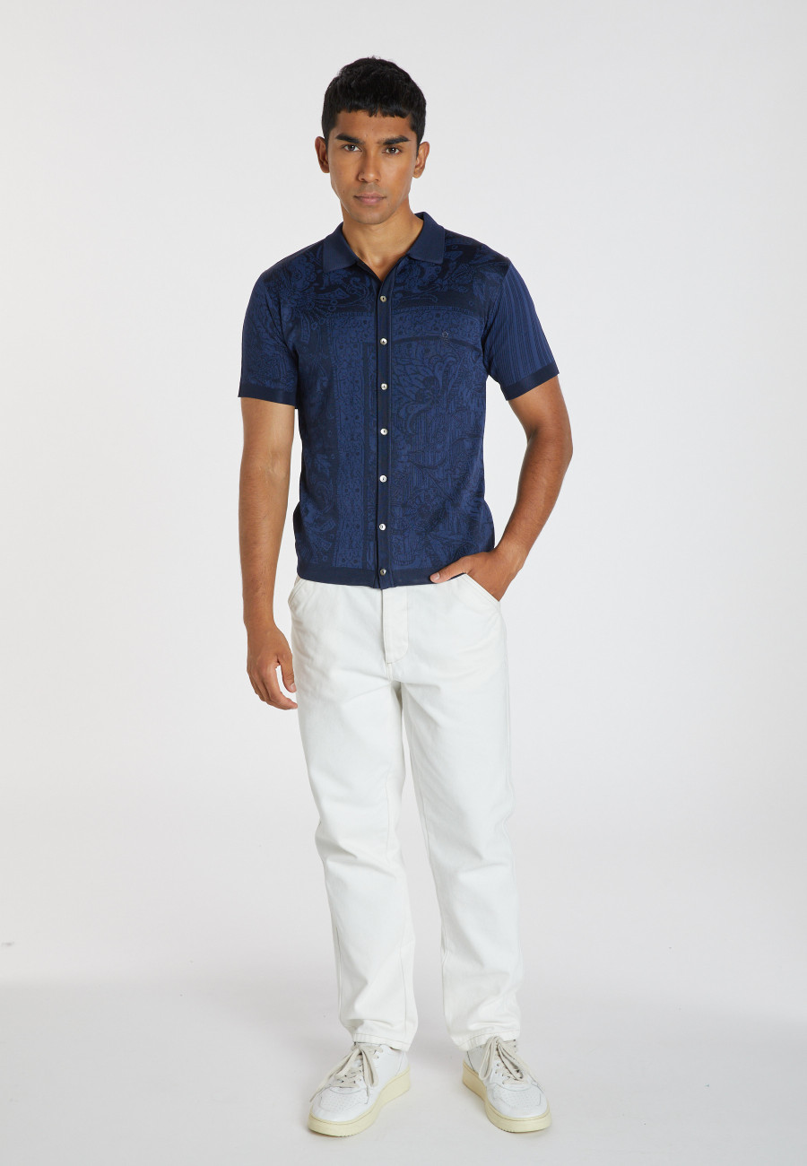 Fil Lumière patterned polo shirt - Aaron