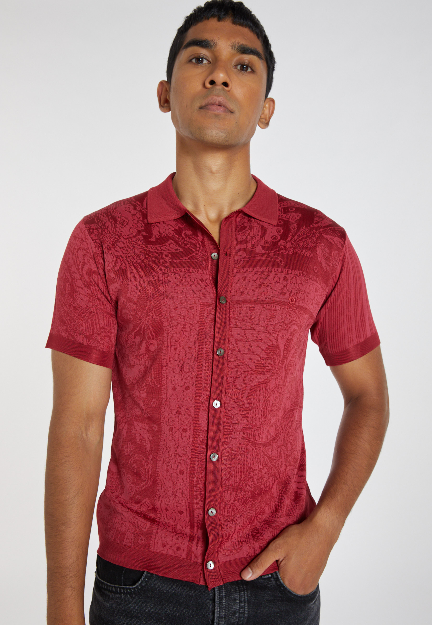 Polo Fil Lumière à motifs - Aaron 5962