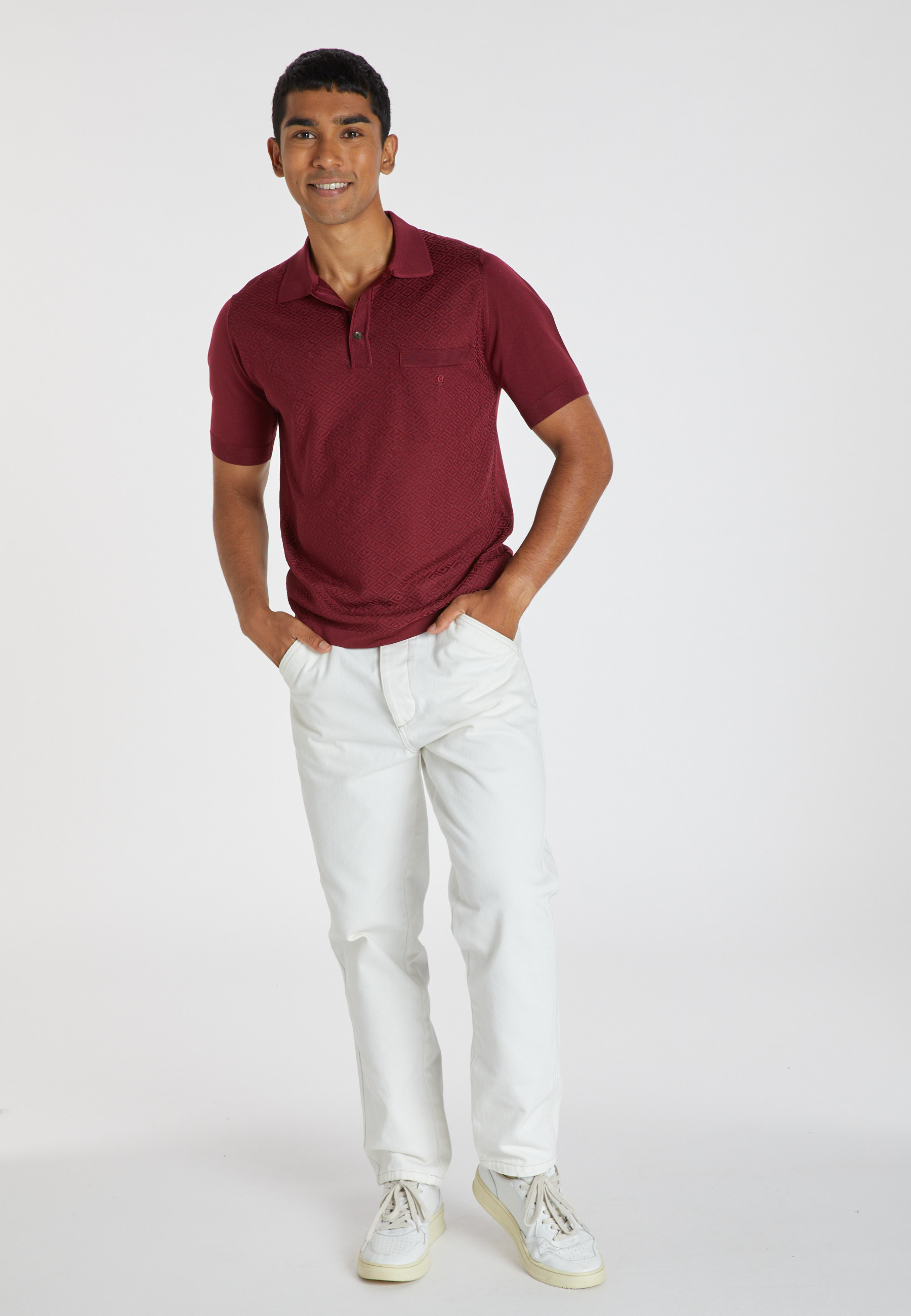 Polo Fil Lumière à motifs - Albin 9195