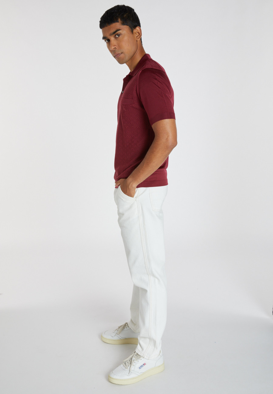 Polo Fil Lumière à motifs - Albini