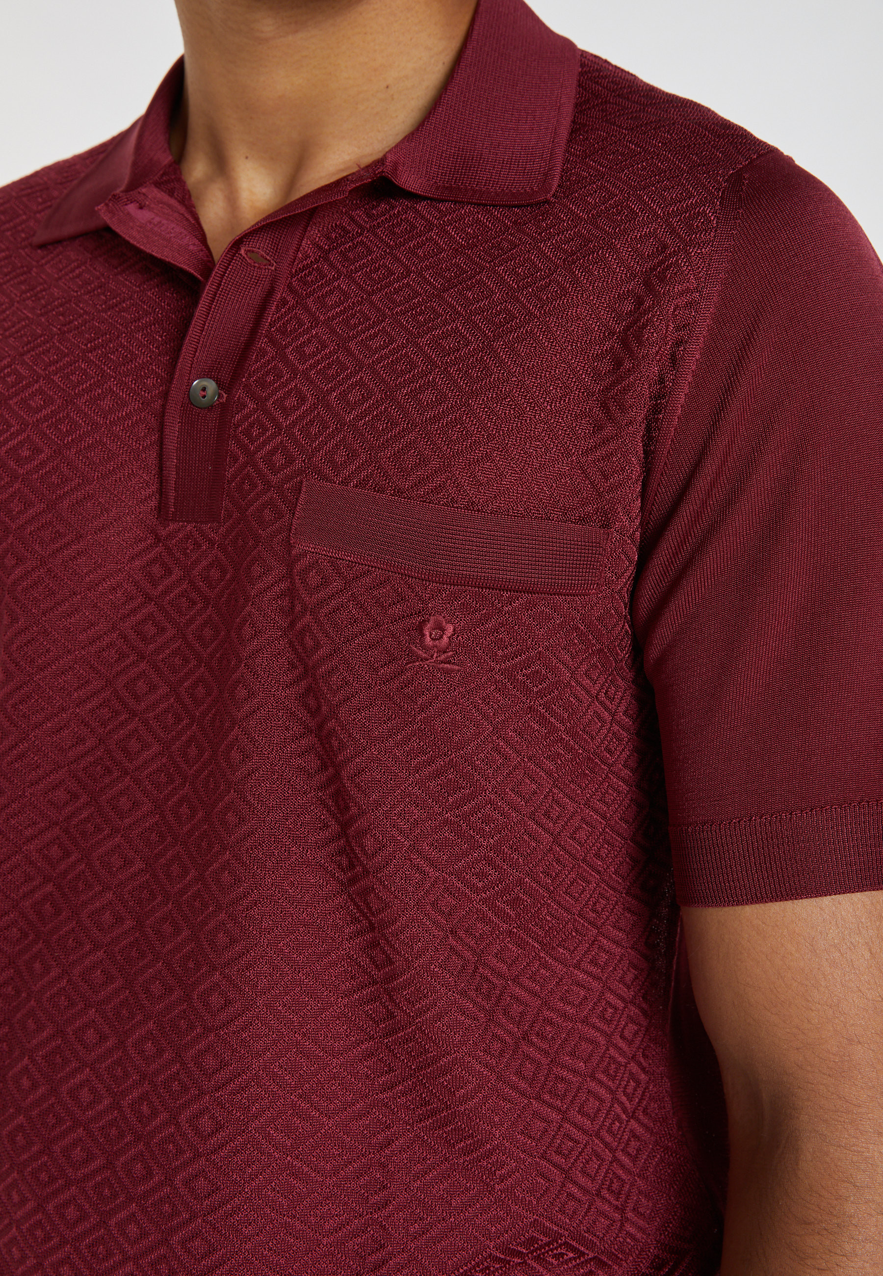 Fil Lumière patterned polo shirt - Albin