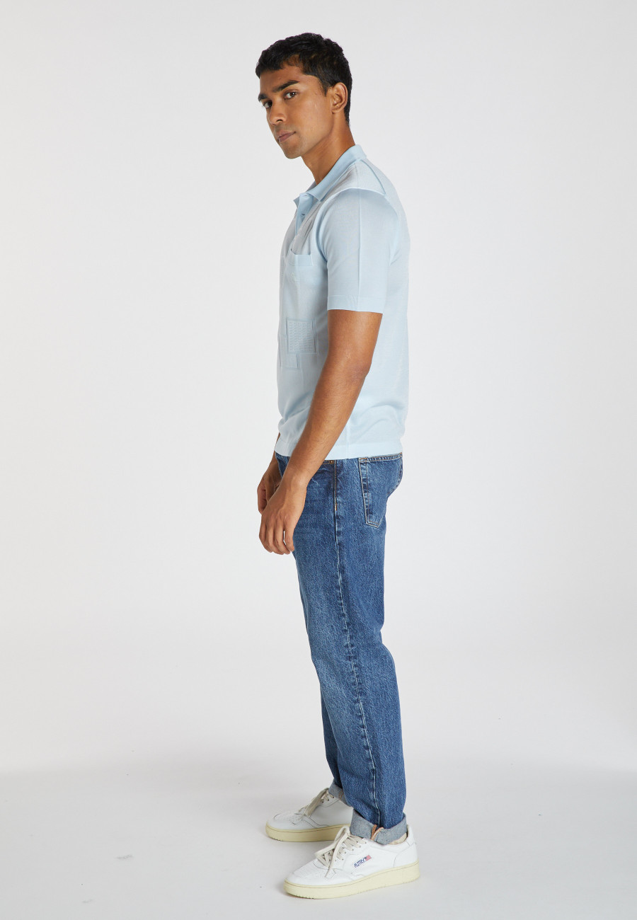 Fil Lumière patterned polo shirt - Aldric