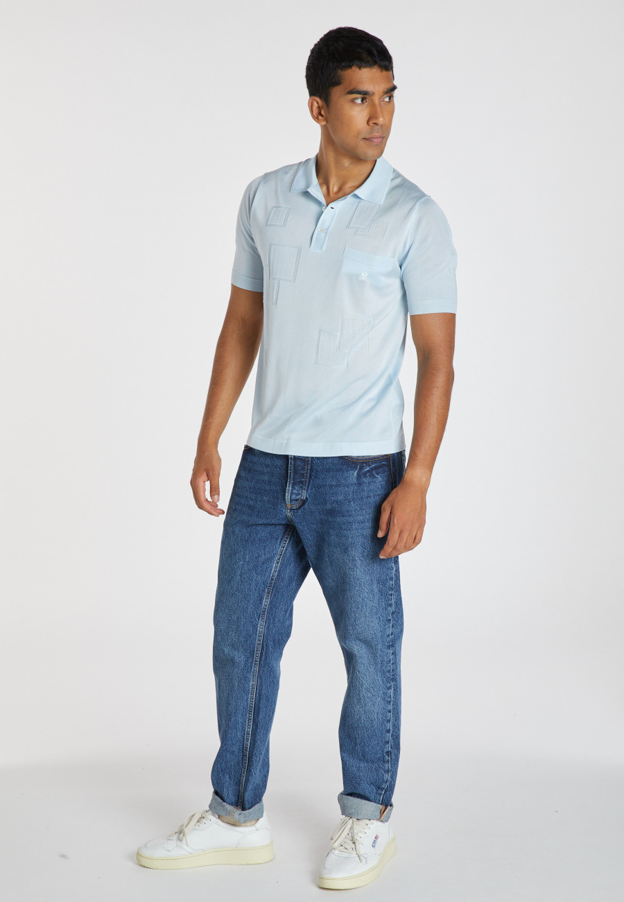 Fil Lumière patterned polo shirt - Aldric