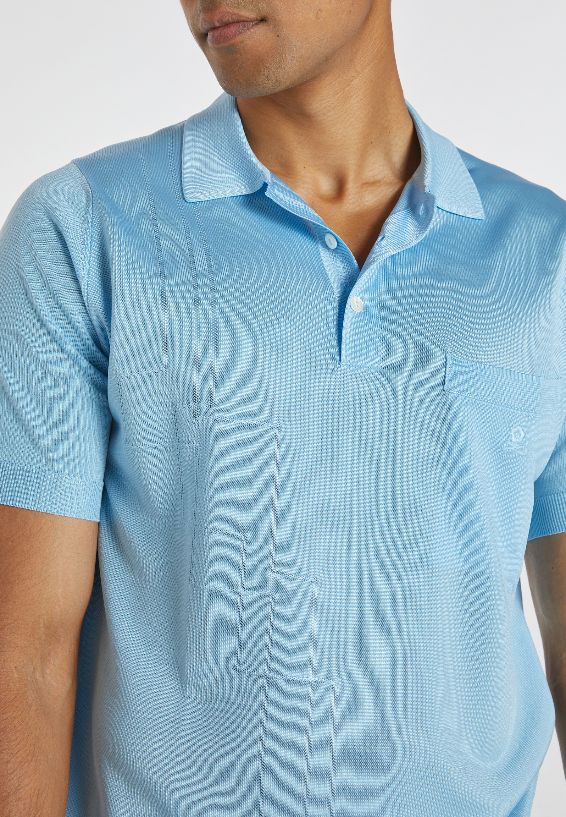 Fil Lumière patterned polo shirt - Anders