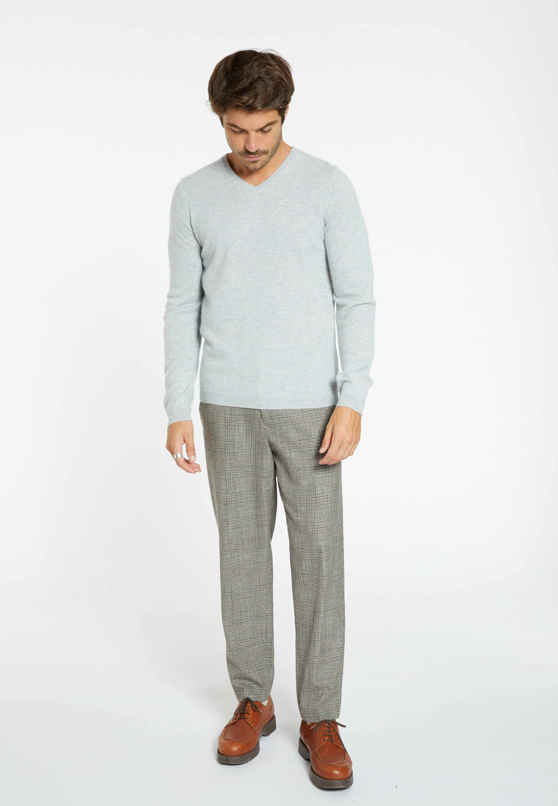 Pull col V en cachemire - Ferdinand 6350