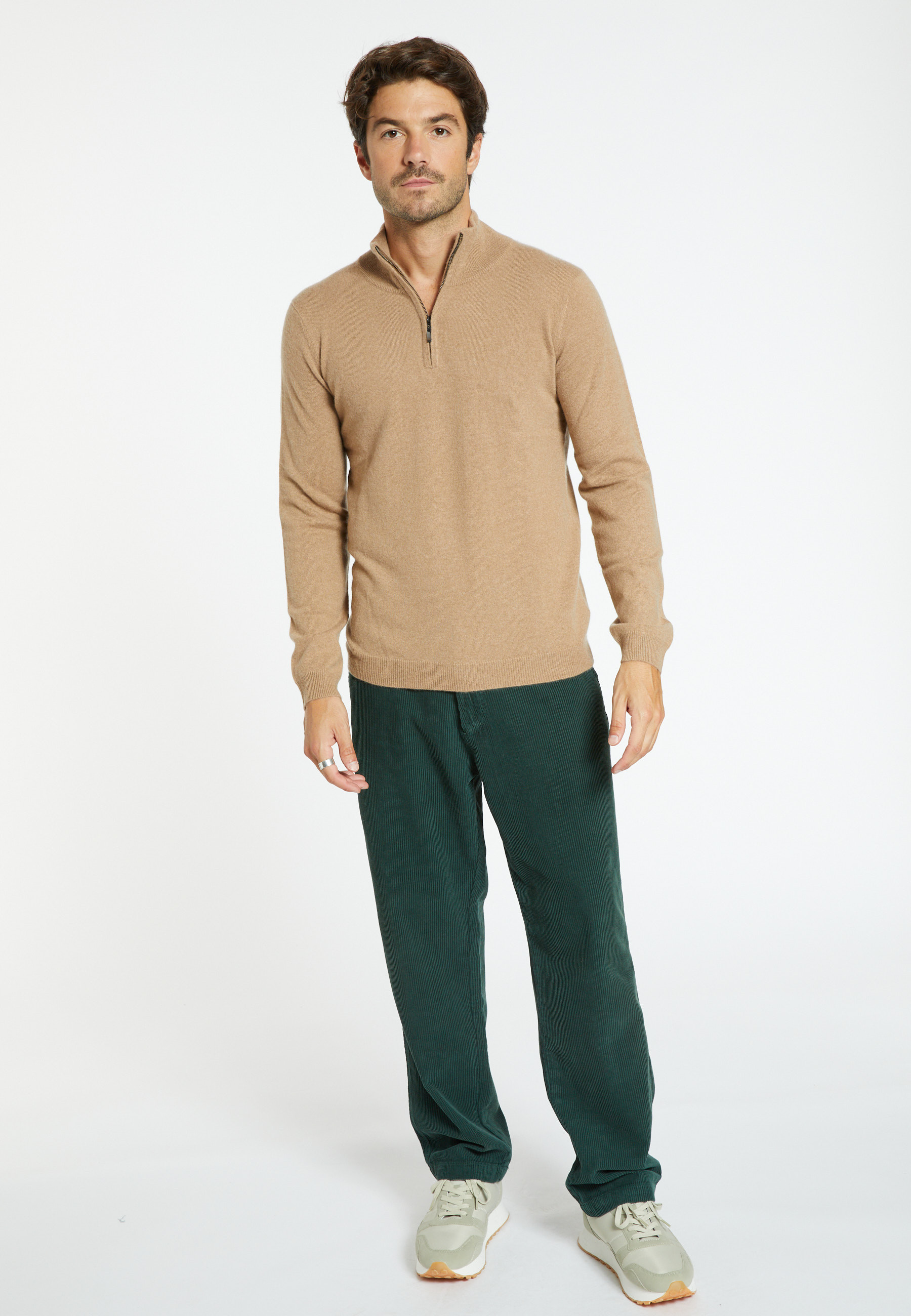 Pull col zippé en cachemire Filip 6349