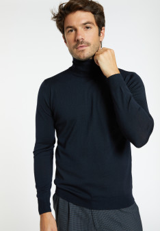 Pull col roulé en laine mérinos Finlay 6340