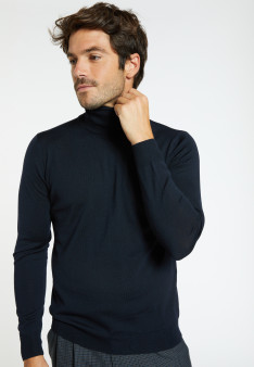Pull col roulé en laine mérinos Finlay 6340