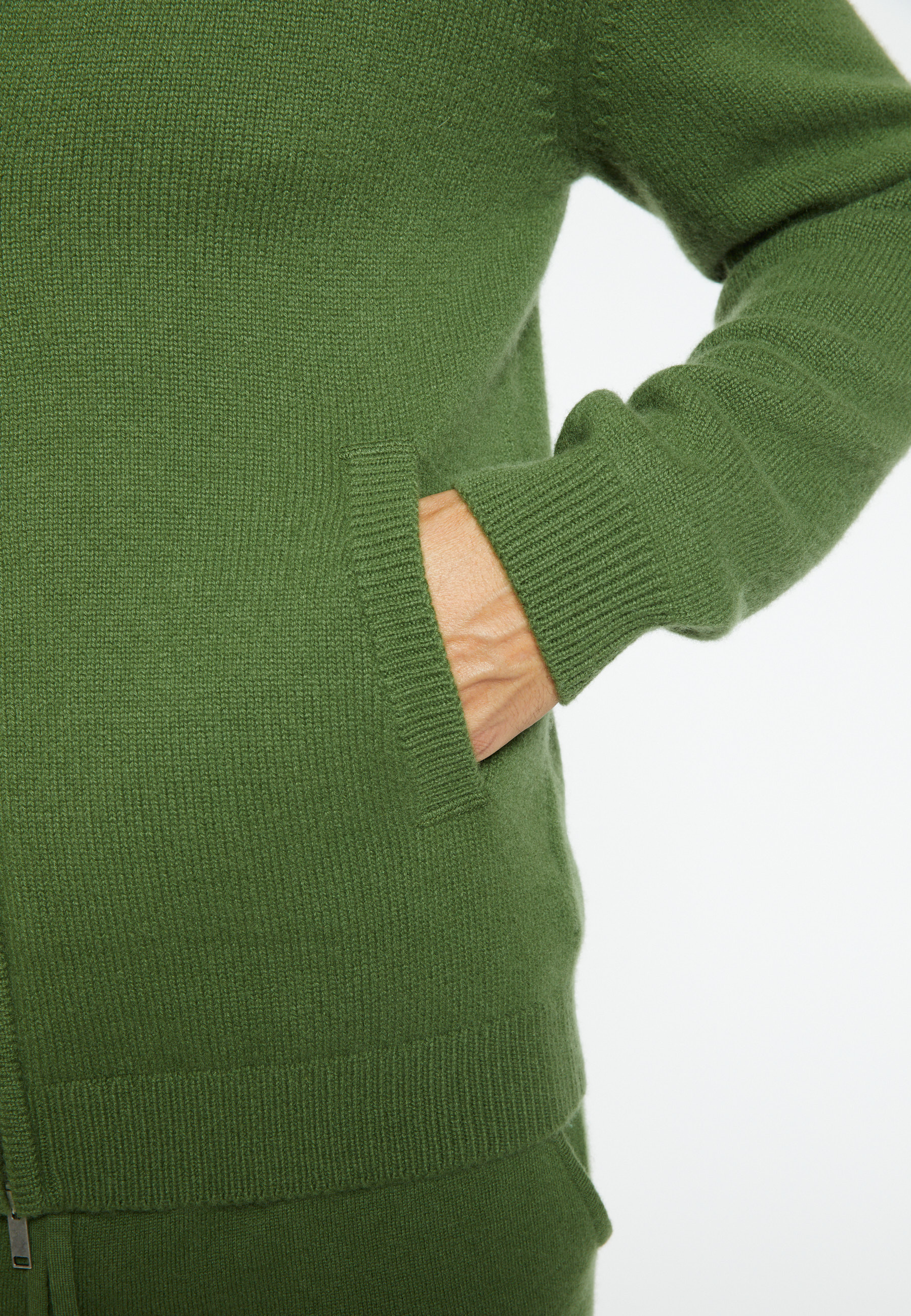 Veste zippée à poches en cachemire 4 fils - Balthazar 8252