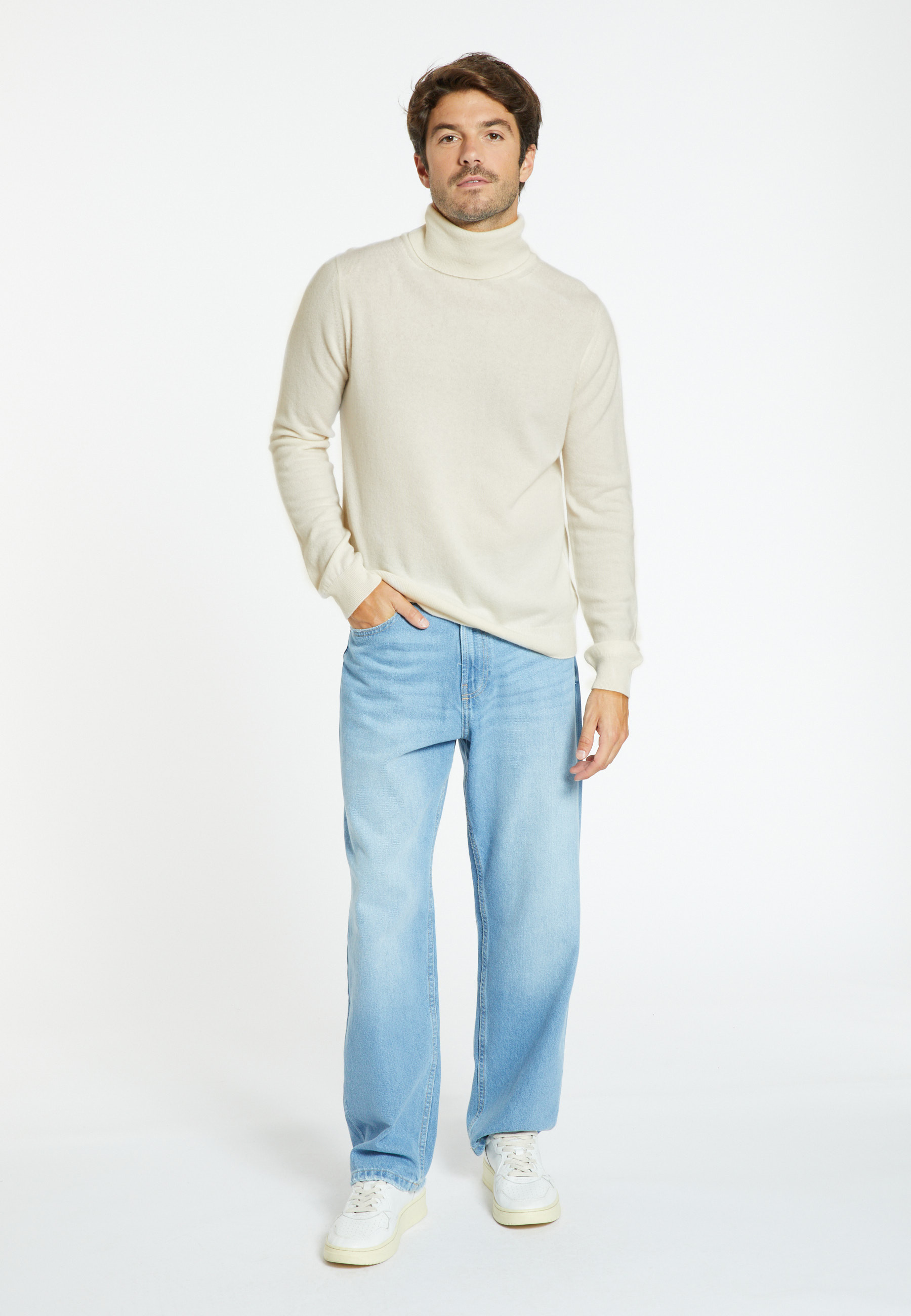 Pull col roulé en cachemire - Eduardo 8201