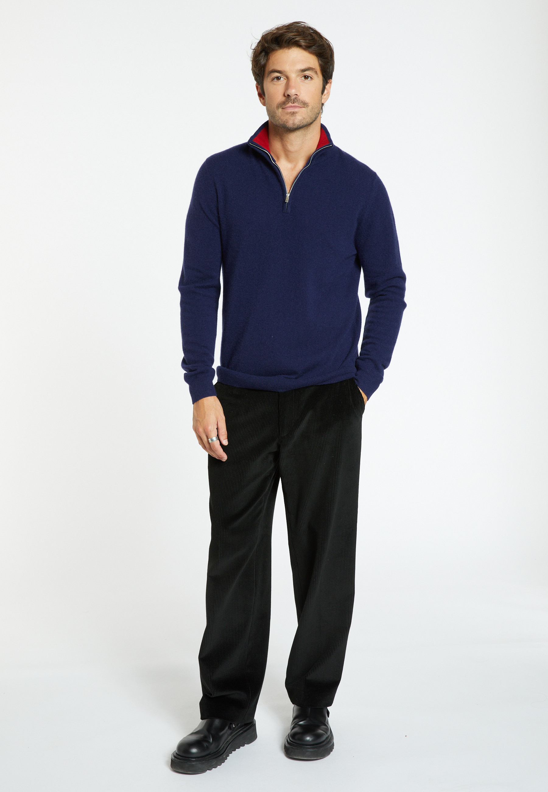 Pull col camionneur en cachemire - Emile