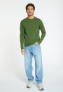 Pull col rond en cachemire finitions roulotées - Ernest 8252