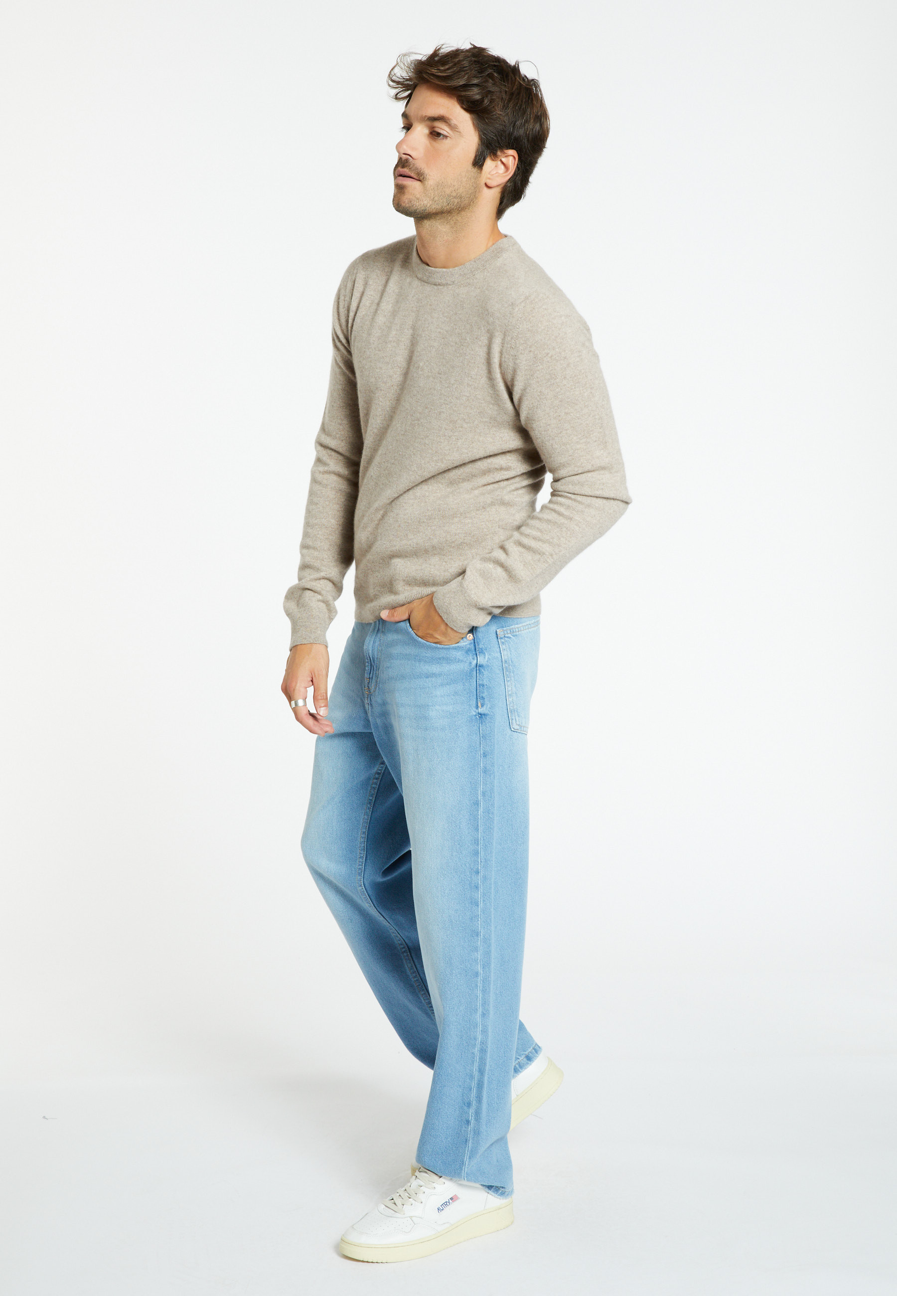 Cashmere round neck sweater - Evain