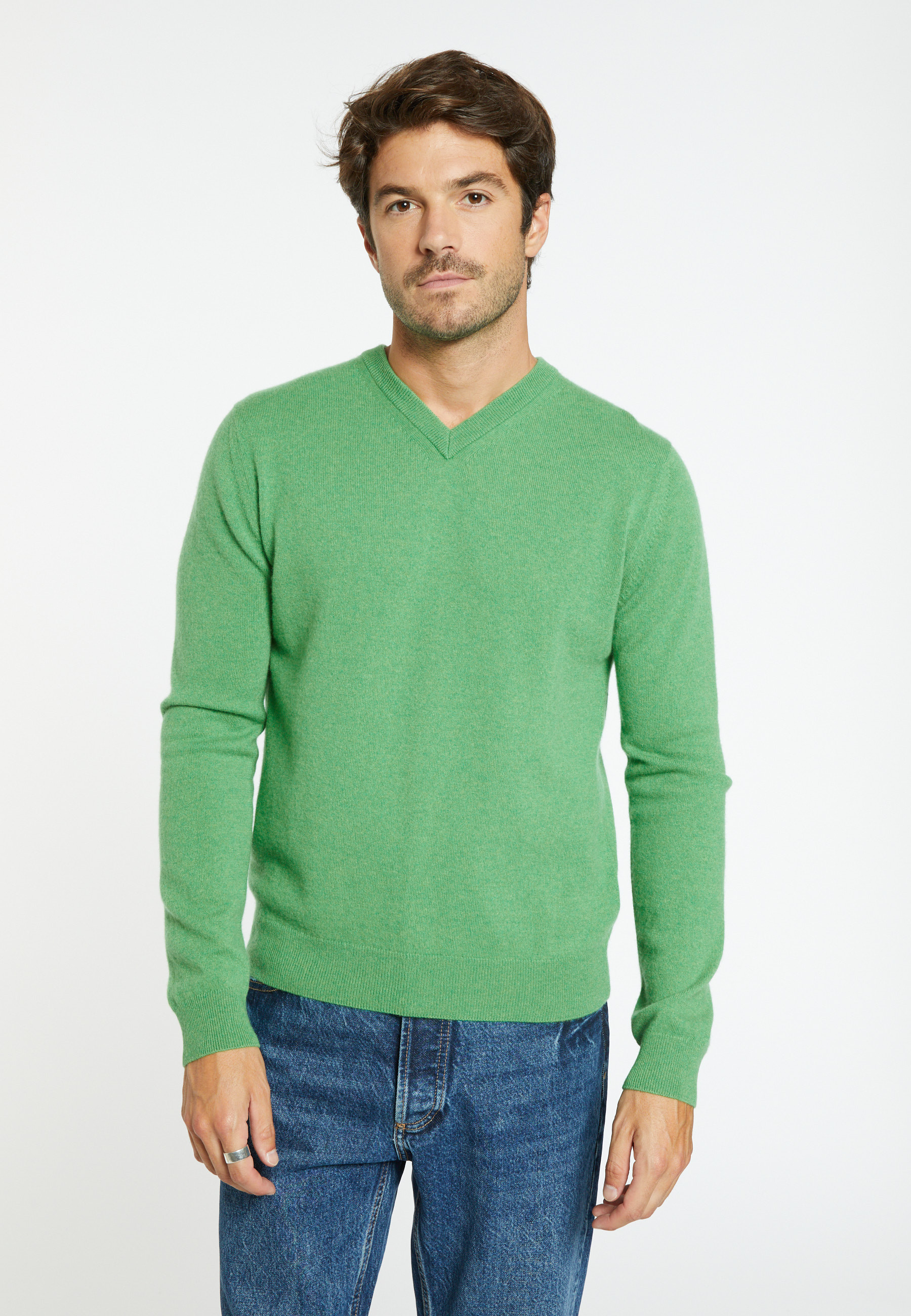 Pull col V en cachemire - Evann 8251