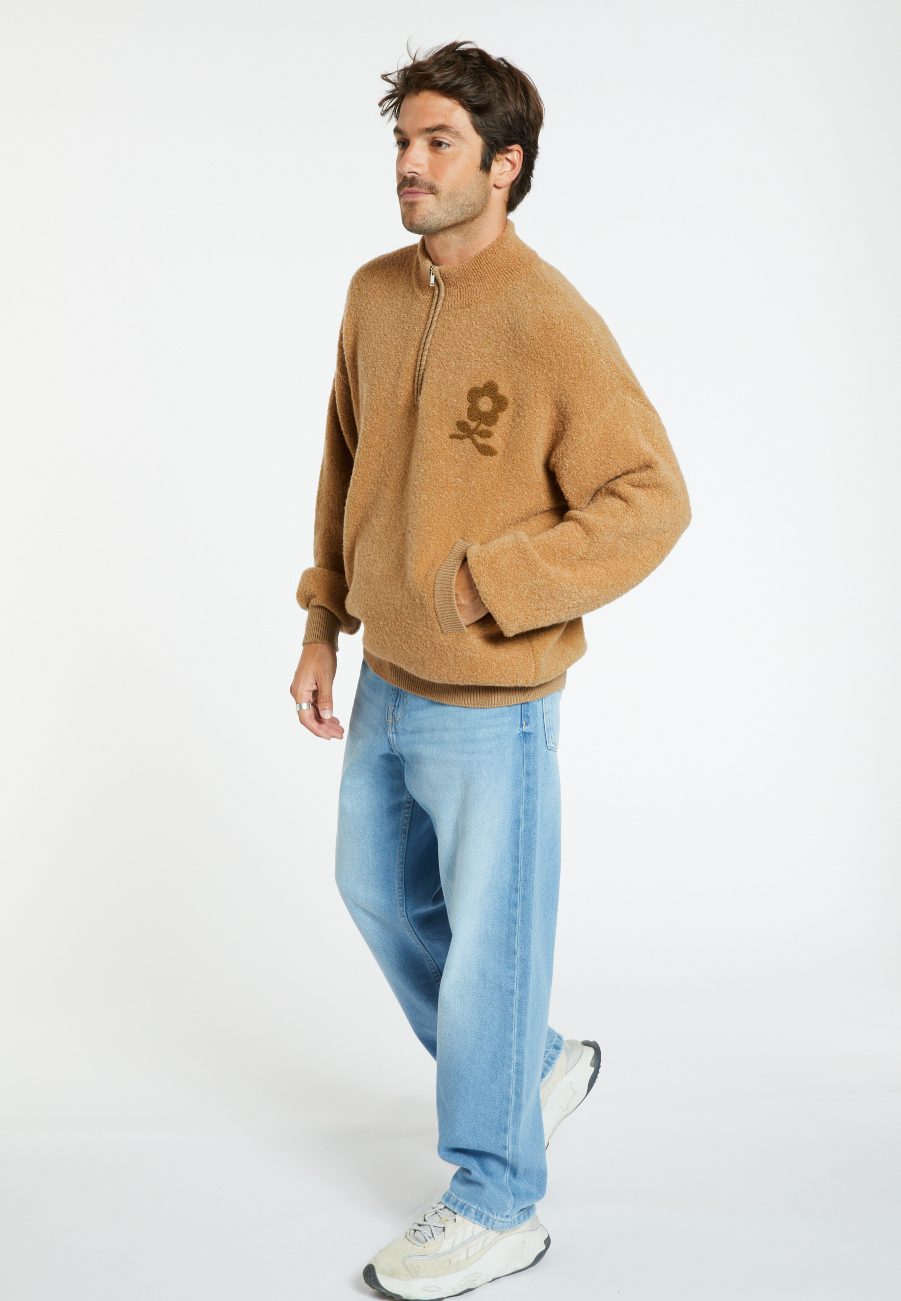 Pull laine col zippé - Sullivan 8351