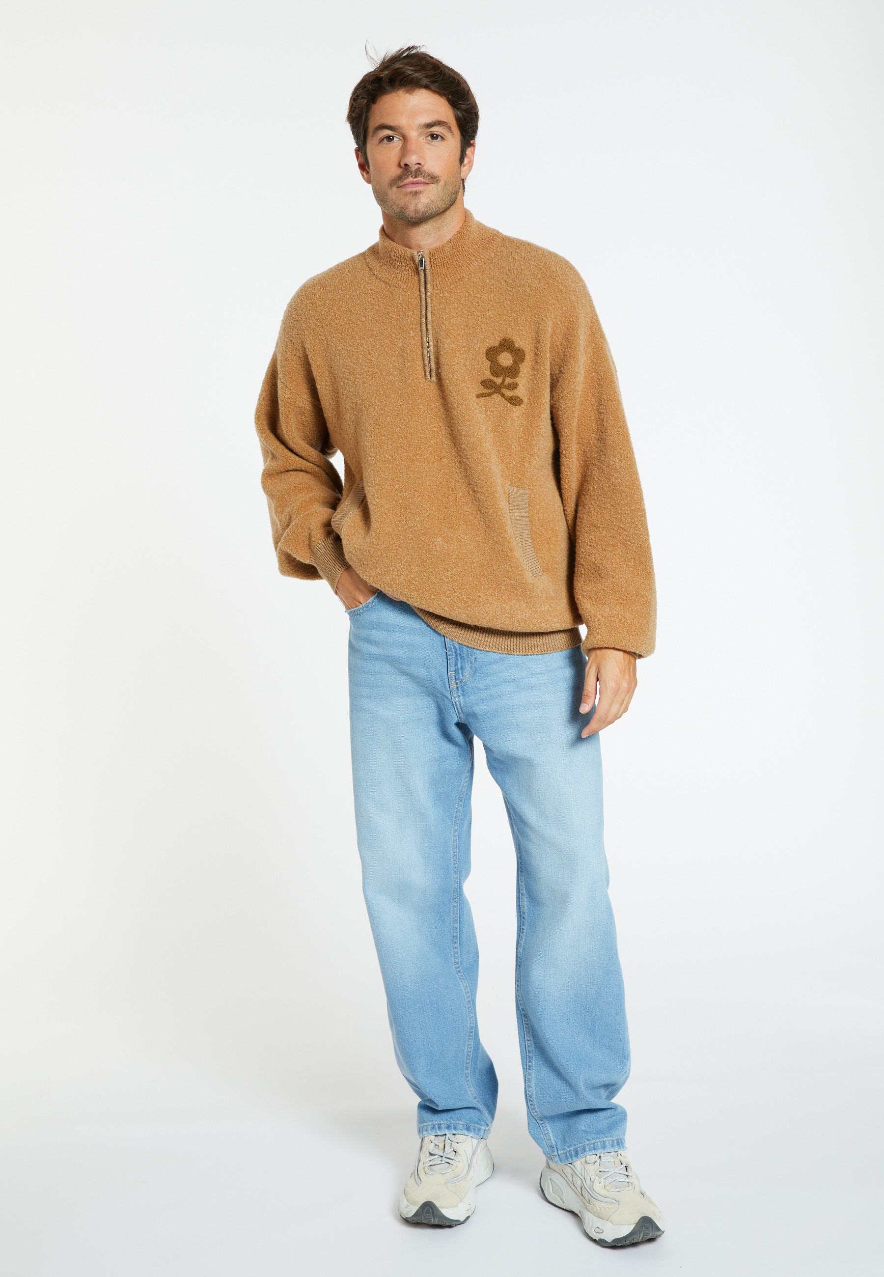Pull laine col zippé - Sullivan 8351