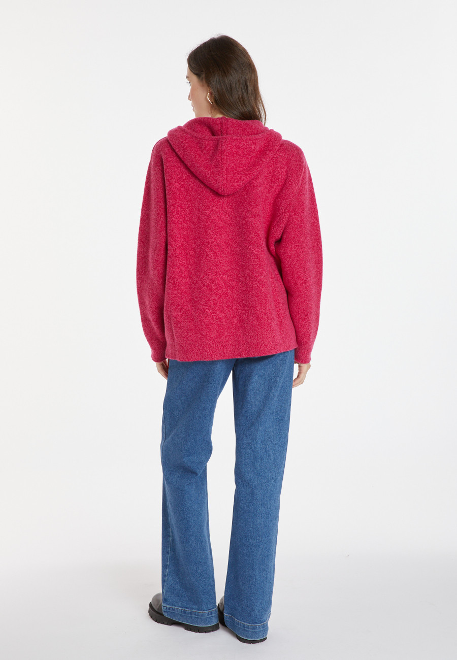 Unisex wool and cashmere hoodie - Fabio