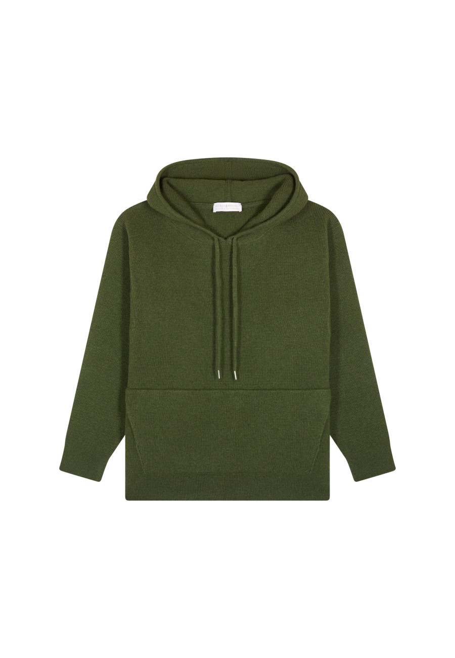 Unisex wool and cashmere hoodie - Fabio