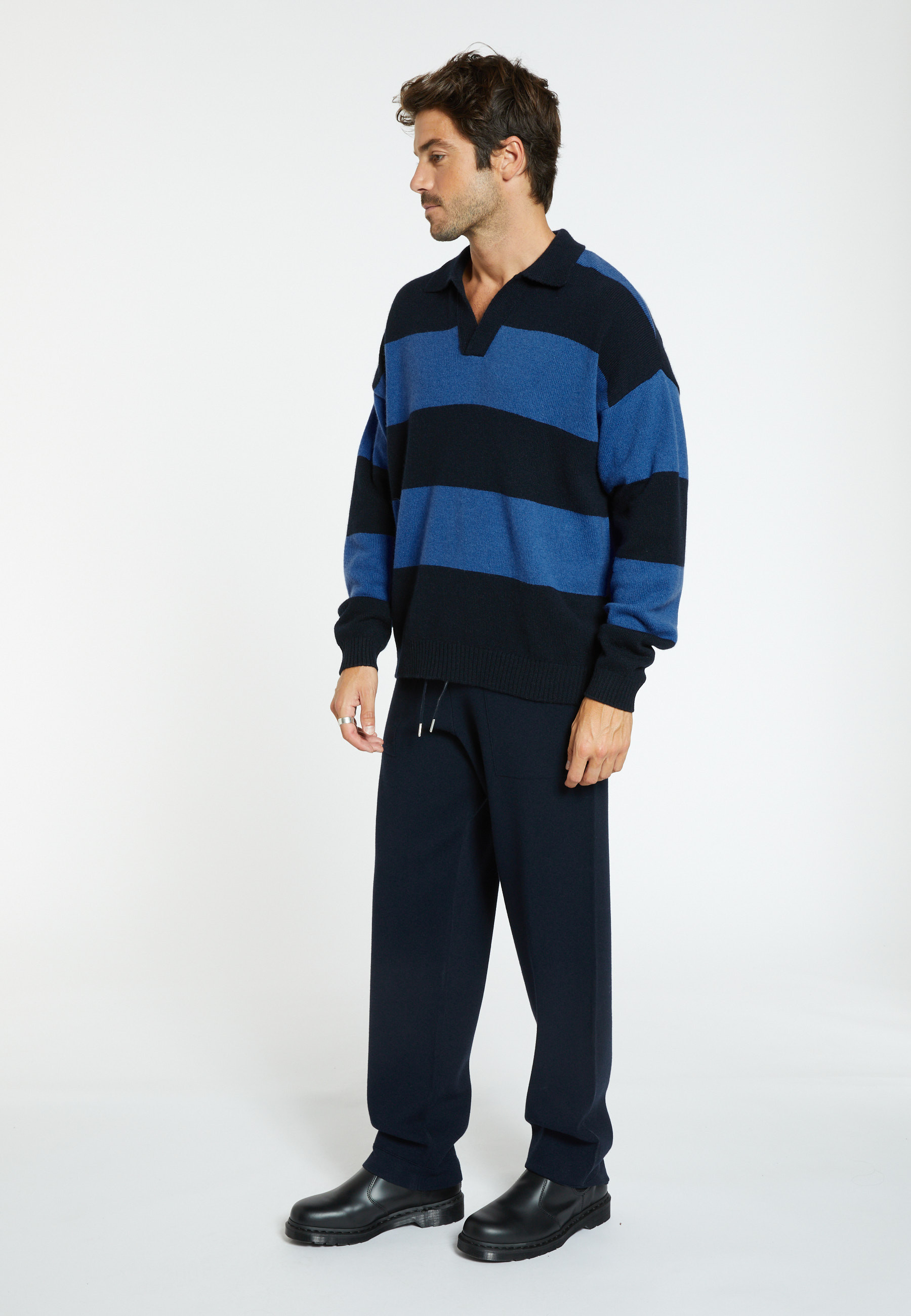 Pull col polo en laine et cachemire - Sean 8306