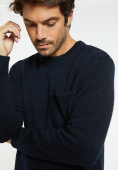 Pull en laine et cachemire avec poche - Sheridon 8240