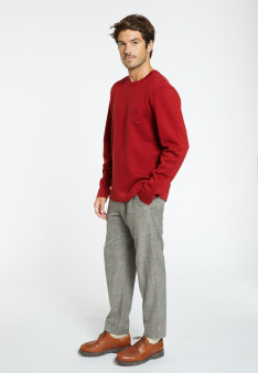 Pull en laine mérinos avec logo - Santi