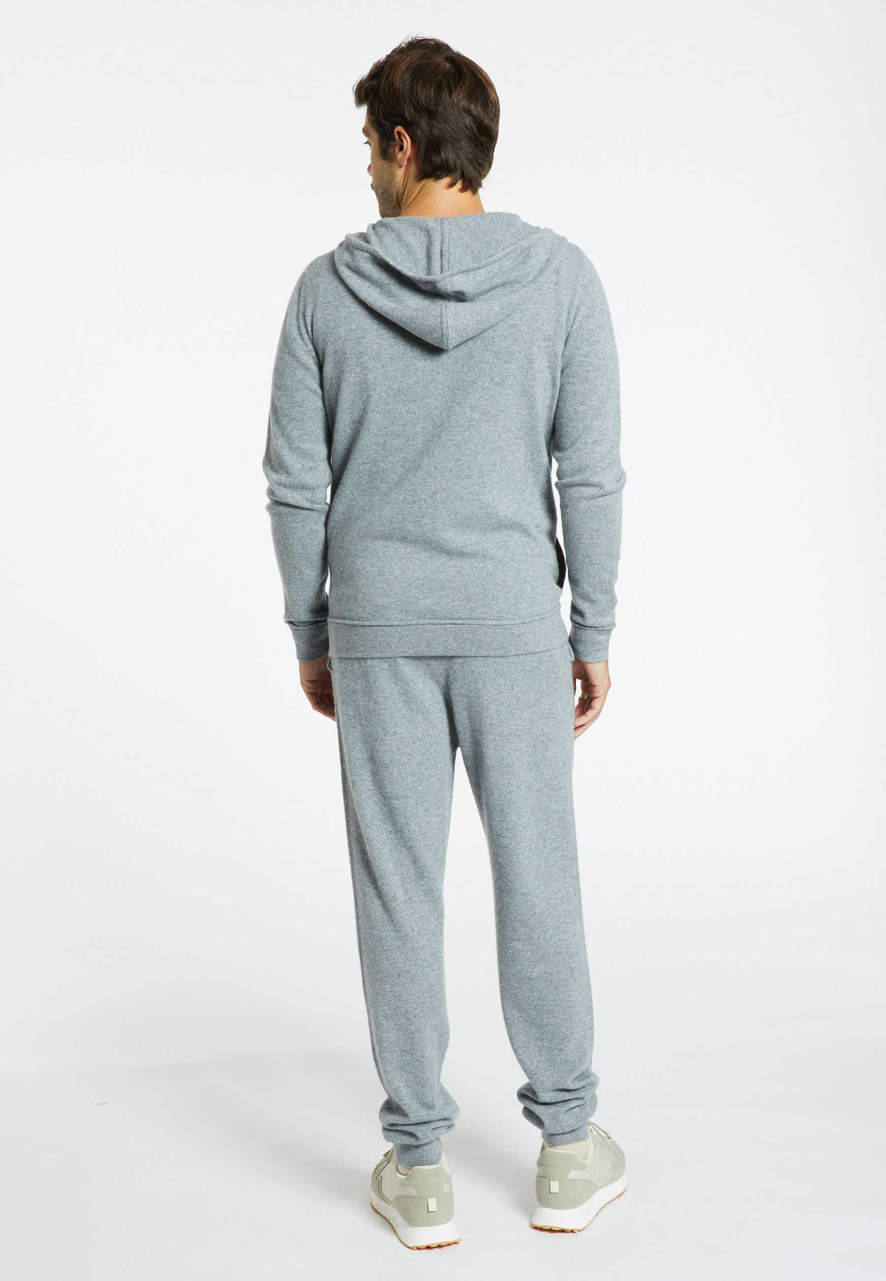 Gilet zippé à capuche en cachemire - Emilien